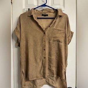 Velvet Heart Lightweight Button Up Shirt